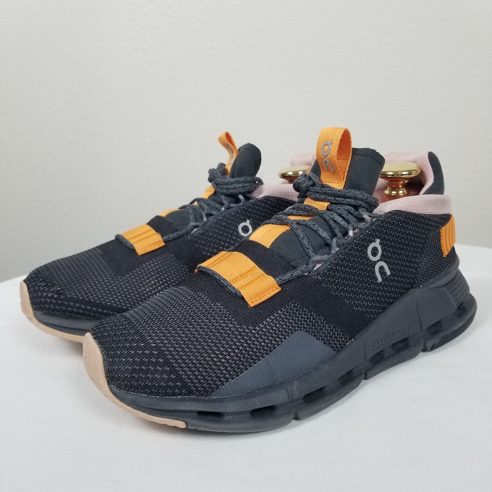 On Running Athleisure Cloudnova Black Rose Sneakers Size 6.5